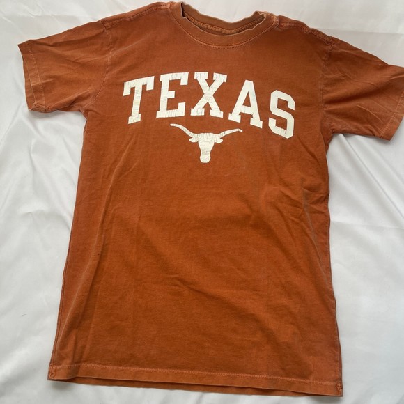 Alta Gracia 100% Cotton Soft Washed Orange Texas Longhorns Graphic Tee - Picture 2 of 6